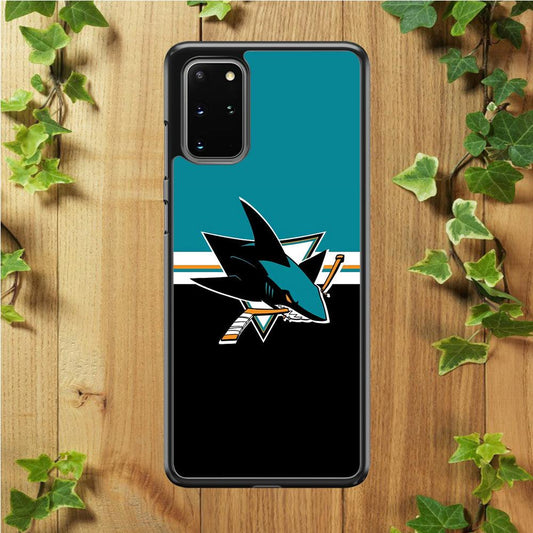 Hockey San Jose Sharks NHL 001 Samsung Galaxy S20 Plus Case-Rubber / White (2D Case)-Xtracase