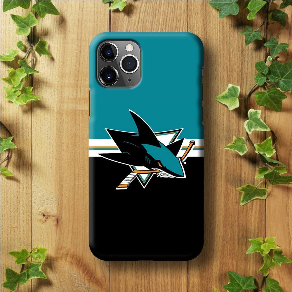 Hockey San Jose Sharks NHL 001 iPhone 11 Pro Max Case-Plastic / Full Wrap (3D Case)-Xtracase