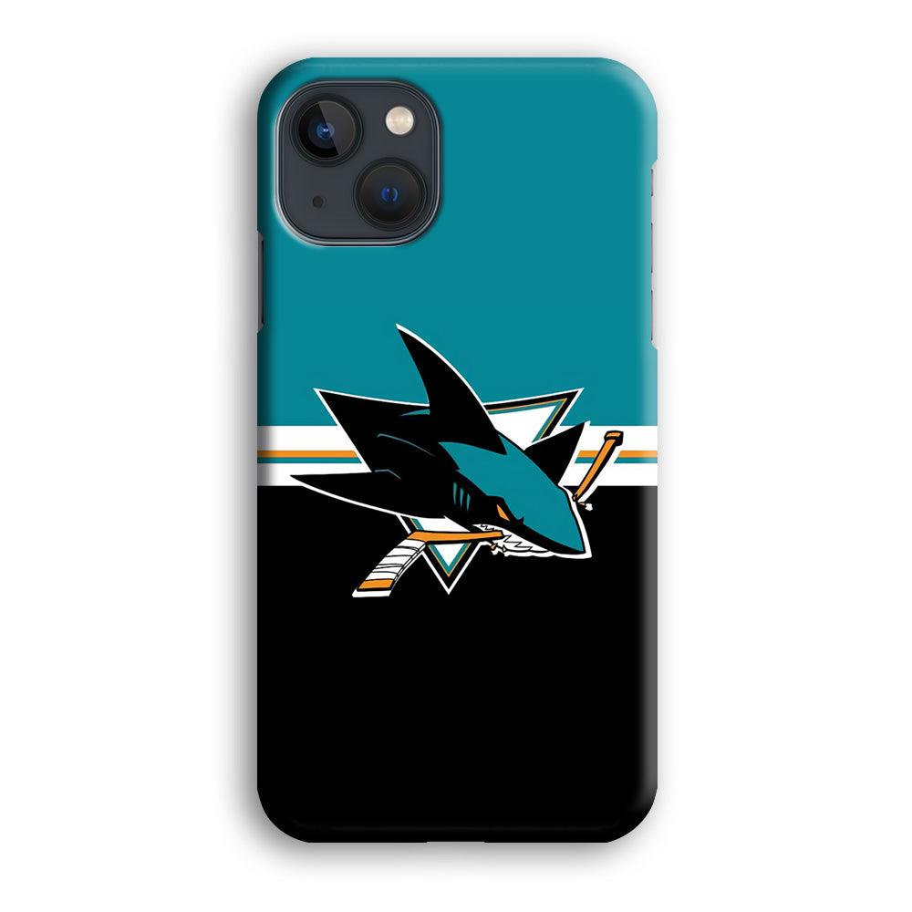 Hockey San Jose Sharks NHL 001 iPhone 13 Mini Case-Plastic / Full Wrap (3D Case)-Xtracase