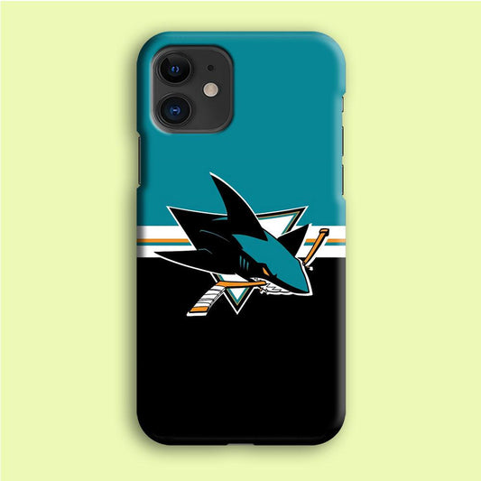 Hockey San Jose Sharks NHL 001 iPhone 12 Mini Case-Plastic / Full Wrap (3D Case)-Xtracase