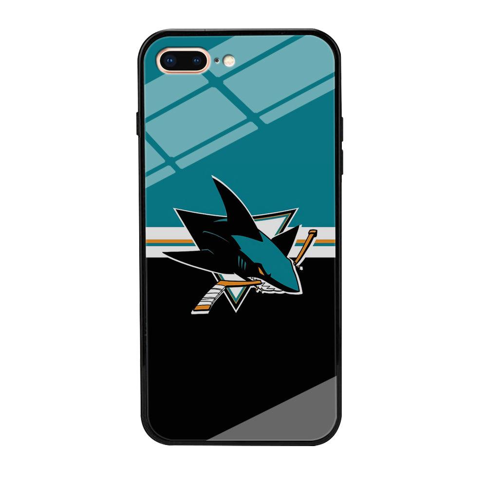 Hockey San Jose Sharks NHL 001 iPhone 8 Plus Case-Tempered Glass Case-Xtracase