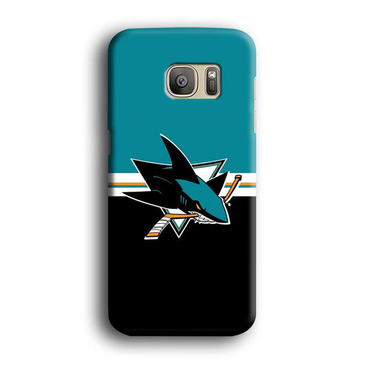 Hockey San Jose Sharks NHL 001 Samsung Galaxy S7 Edge Case-Plastic / Full Wrap (3D Case)-Xtracase