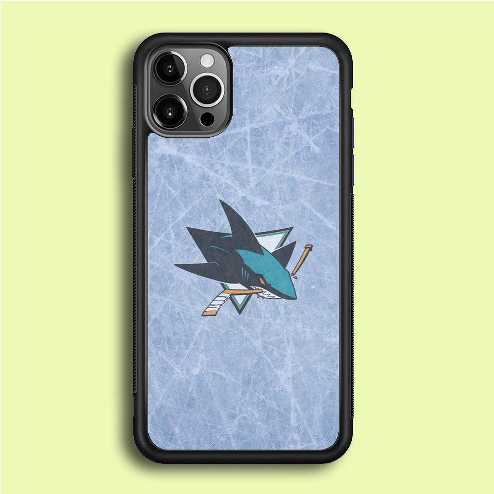 Hockey San Jose Sharks NHL 002 iPhone 12 Pro Max Case-Rubber / Black (2D Case)-Xtracase