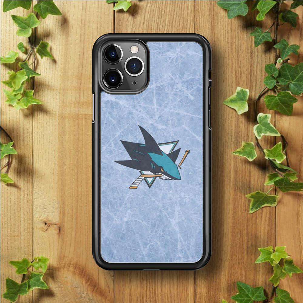 Hockey San Jose Sharks NHL 002 iPhone 11 Pro Max Case-Rubber / Black (2D Case)-Xtracase
