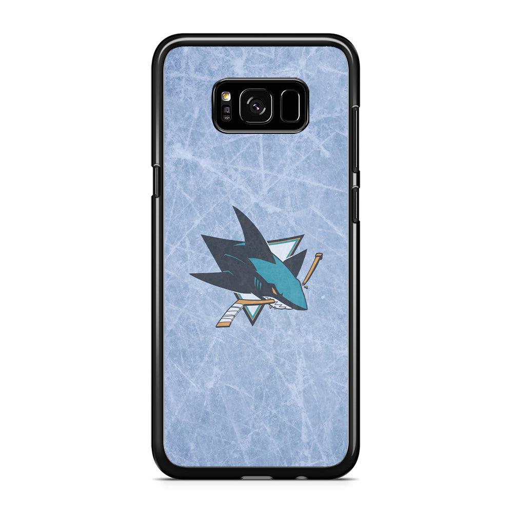 Hockey San Jose Sharks NHL 002 Samsung Galaxy S8 Case-Rubber / Black (2D Case)-Xtracase