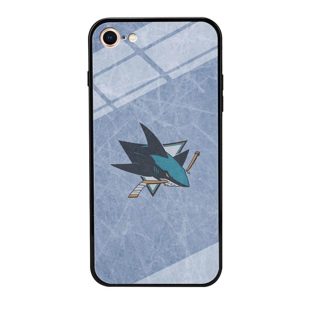 Hockey San Jose Sharks NHL 002 iPhone 8 Case-Tempered Glass Case-Xtracase