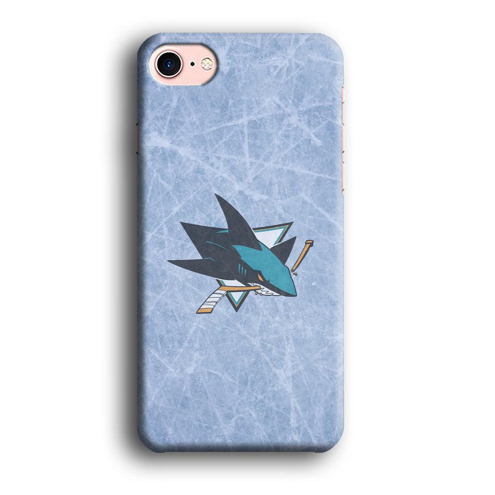 Hockey San Jose Sharks NHL 002 iPhone 8 Case-Plastic / Full Wrap (3D Case)-Xtracase
