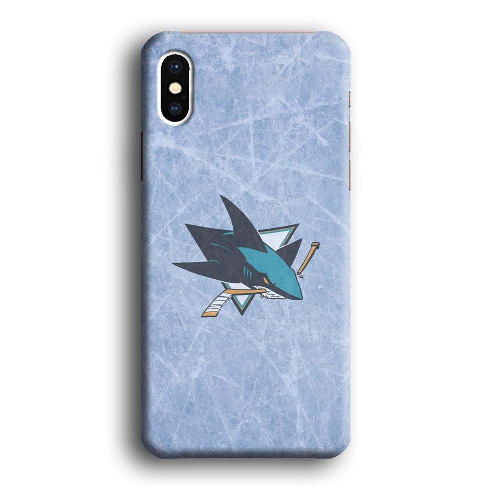 Hockey San Jose Sharks NHL 002 iPhone Xs Case-Plastic / Full Wrap (3D Case)-Xtracase