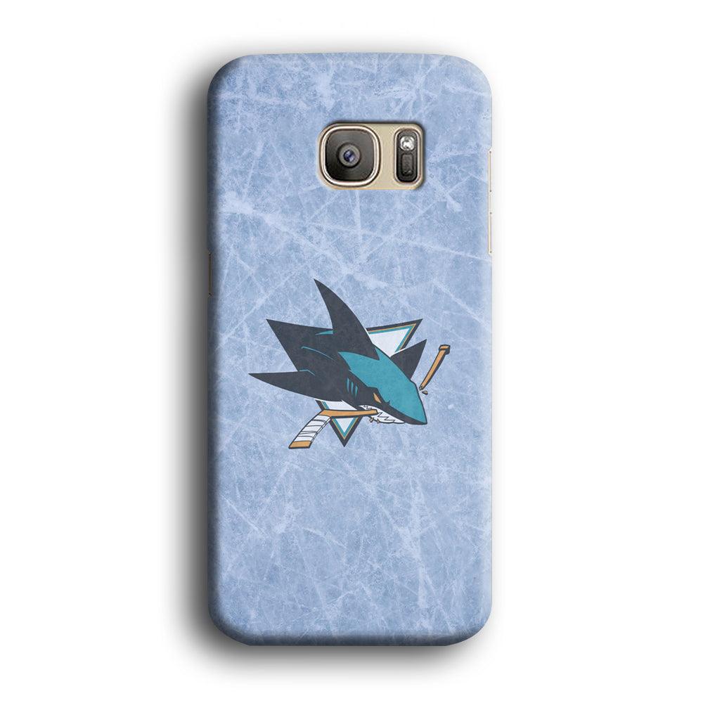 Hockey San Jose Sharks NHL 002 Samsung Galaxy S7 Edge Case-Plastic / Full Wrap (3D Case)-Xtracase