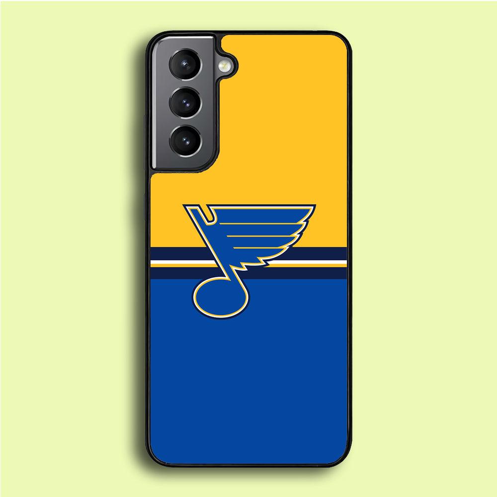 Hockey St. Louis Blues NHL 001 Samsung Galaxy S21 Plus Case-Rubber / White (2D Case)-Xtracase
