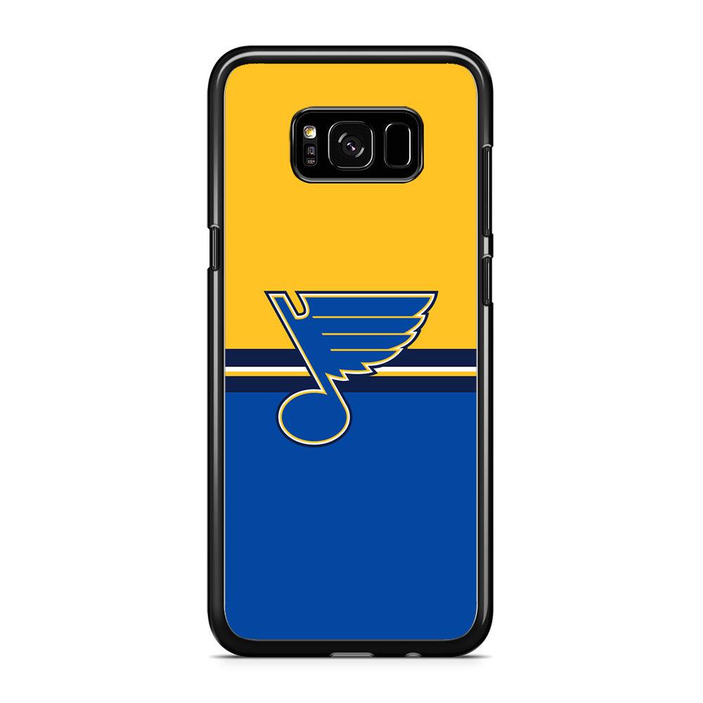 Hockey St. Louis Blues NHL 001 Samsung Galaxy S8 Case-Rubber / Black (2D Case)-Xtracase