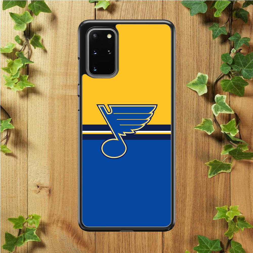 Hockey St. Louis Blues NHL 001 Samsung Galaxy S20 Plus Case-Rubber / White (2D Case)-Xtracase