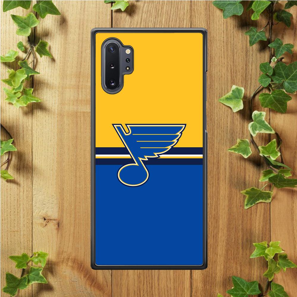 Hockey St. Louis Blues NHL 001 Samsung Galaxy Note 10 Plus Case-Rubber / Black (2D Case)-Xtracase