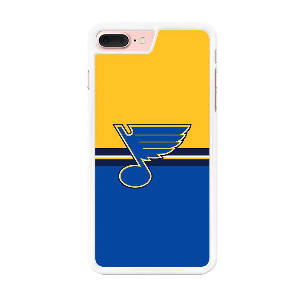 Hockey St. Louis Blues NHL 001 iPhone 8 Plus Case-Rubber / White (2D Case)-Xtracase