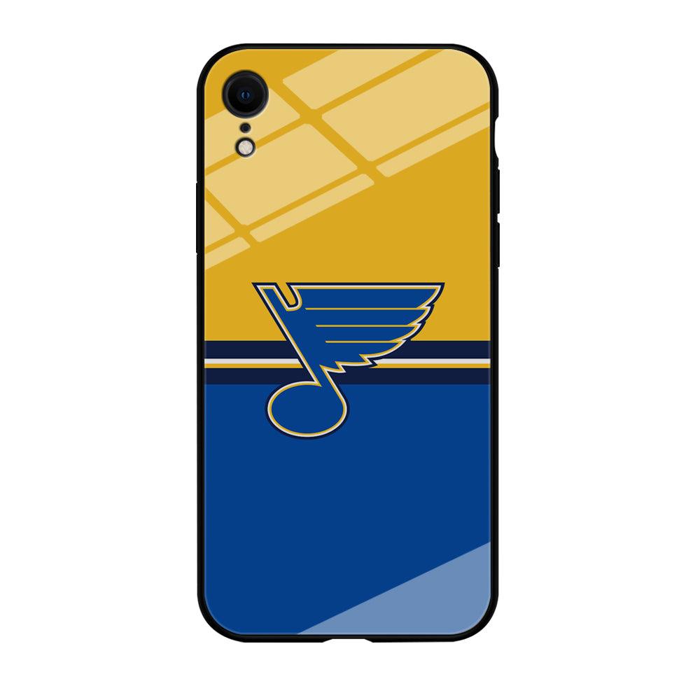 Hockey St. Louis Blues NHL 001 iPhone XR Case-Tempered Glass Case-Xtracase