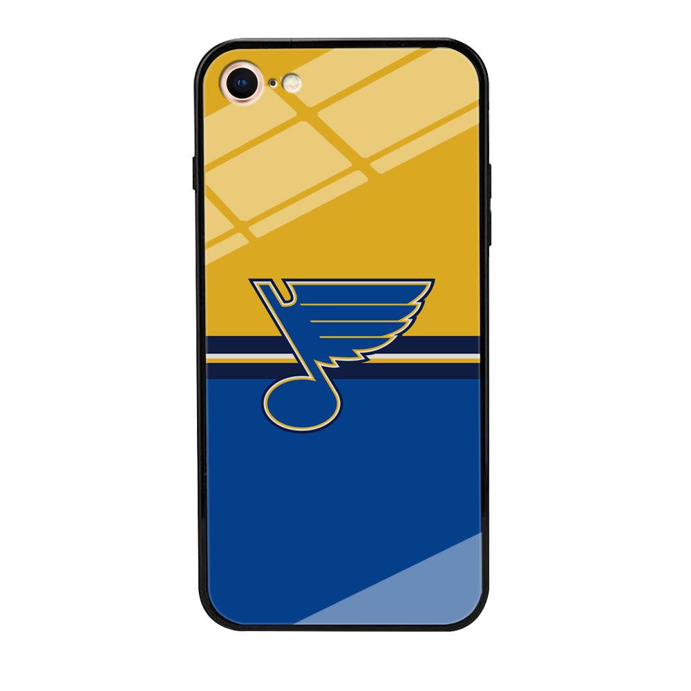 Hockey St. Louis Blues NHL 001 iPhone 8 Case-Tempered Glass Case-Xtracase