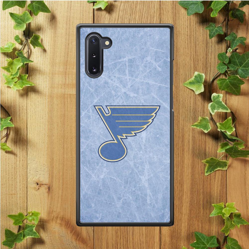 Hockey St. Louis Blues NHL 002 Samsung Galaxy Note 10 Case-Rubber / White (2D Case)-Xtracase
