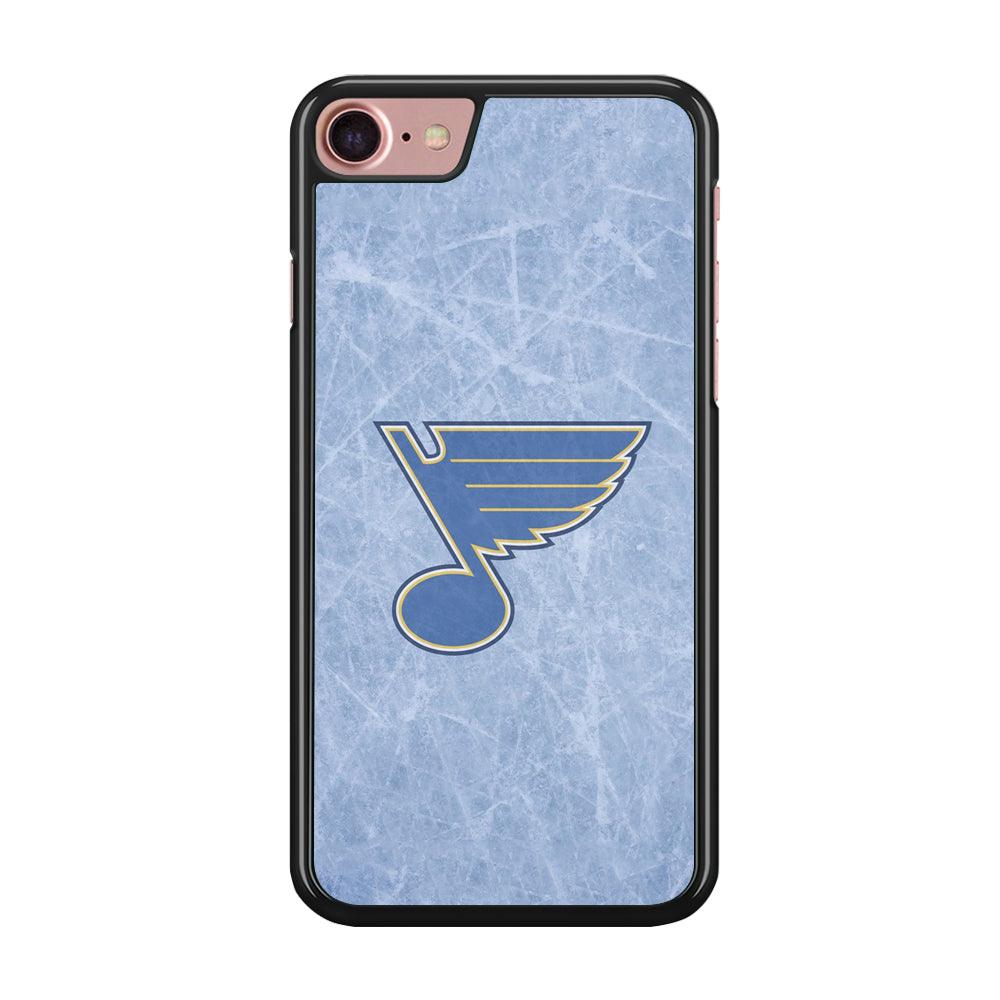 Hockey St. Louis Blues NHL 002 iPhone SE 2020 Case-Rubber / Black (2D Case)-Xtracase