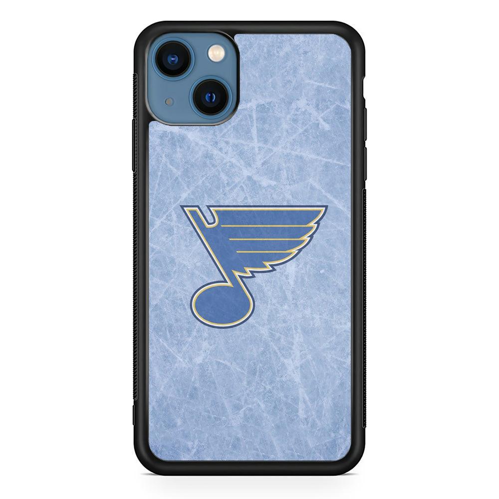 Hockey St. Louis Blues NHL 002 iPhone 13 Mini Case-Rubber / Black (2D Case)-Xtracase