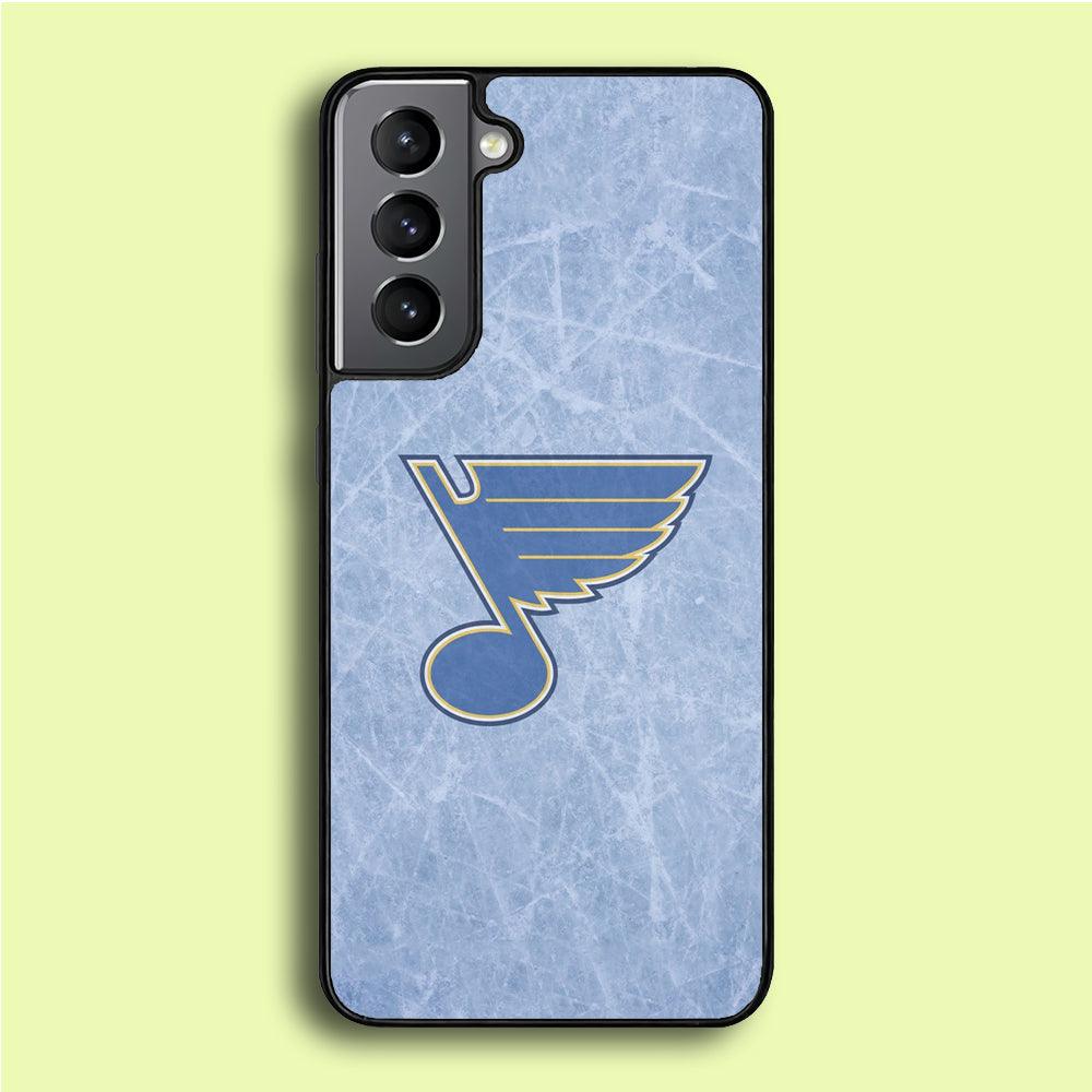 Hockey St. Louis Blues NHL 002 Samsung Galaxy S21 Plus Case-Rubber / White (2D Case)-Xtracase