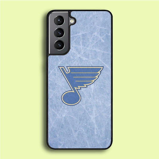 Hockey St. Louis Blues NHL 002 Samsung Galaxy S21 Plus Case-Rubber / White (2D Case)-Xtracase