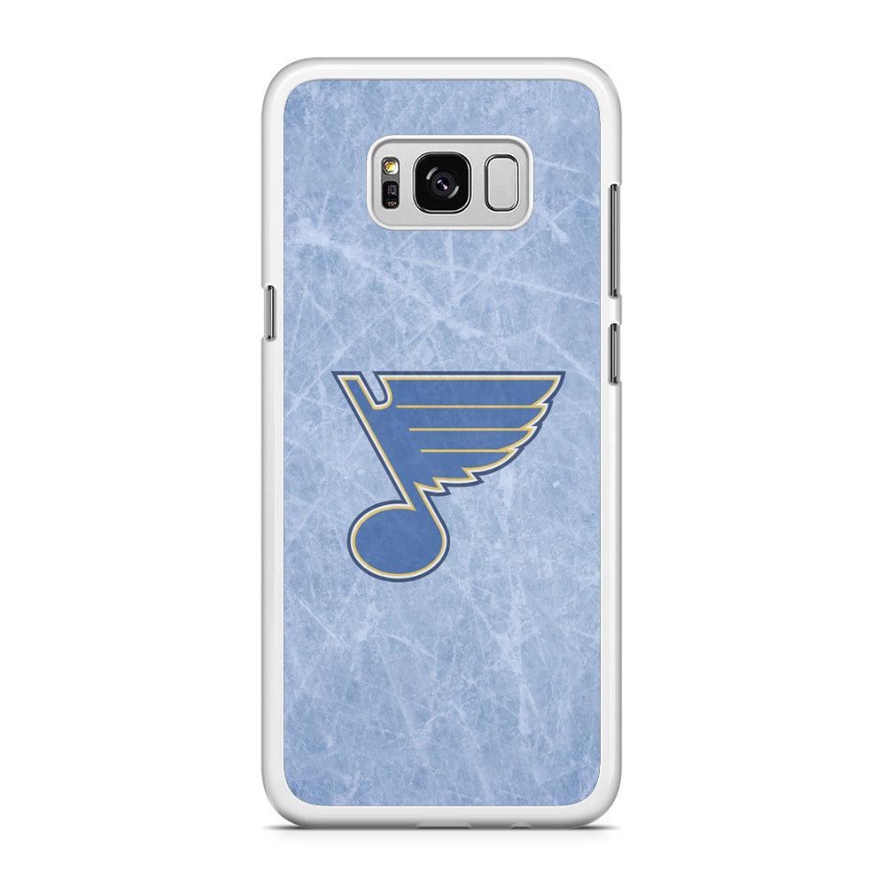 Hockey St. Louis Blues NHL 002 Samsung Galaxy S8 Plus Case-Rubber / White (2D Case)-Xtracase
