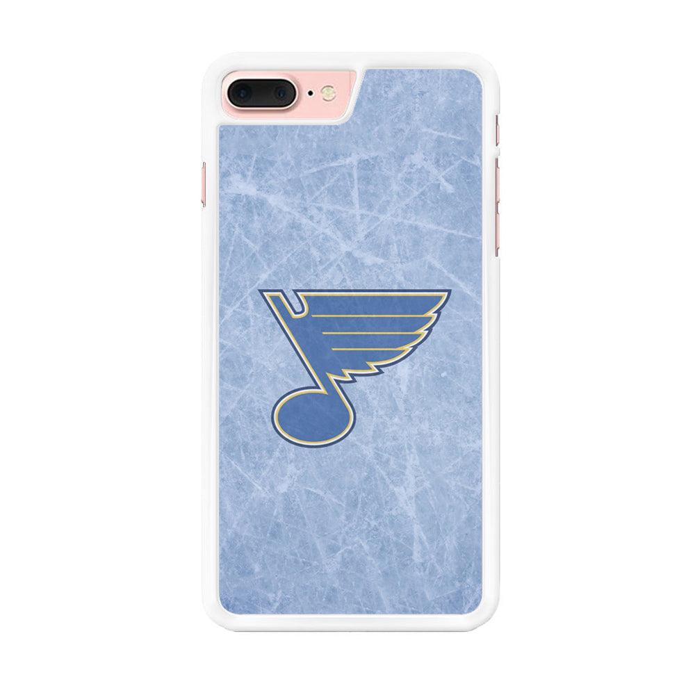Hockey St. Louis Blues NHL 002 iPhone 8 Plus Case-Rubber / White (2D Case)-Xtracase