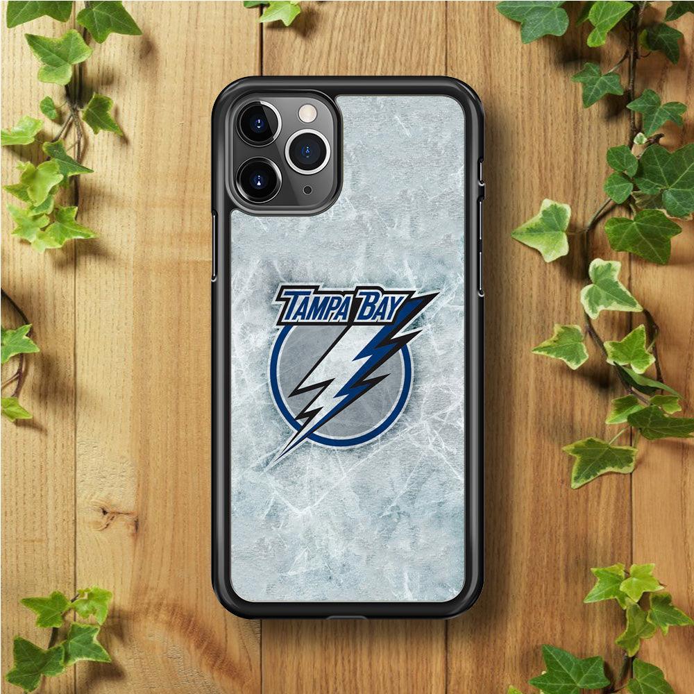 Hockey Tampa Bay Lightning NHL 001 iPhone 11 Pro Case-Rubber / Black (2D Case)-Xtracase