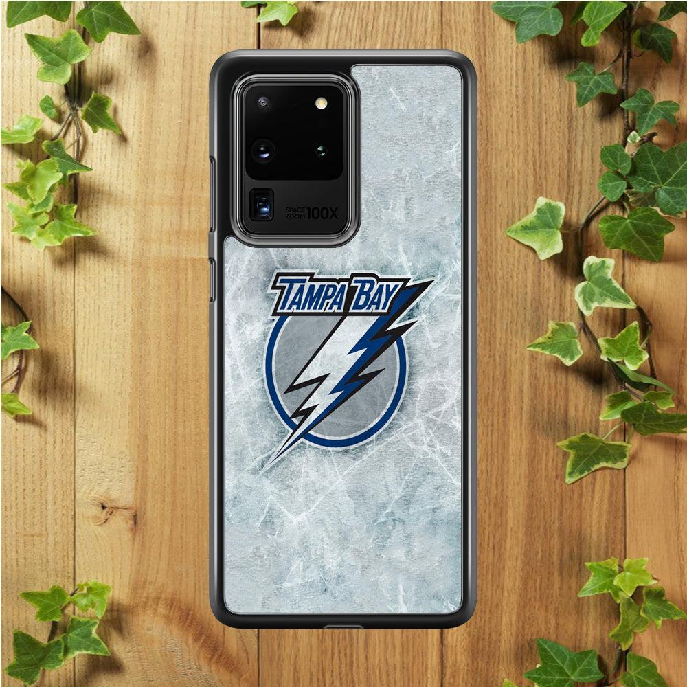Hockey Tampa Bay Lightning NHL 001 Samsung Galaxy S20 Ultra Case-Rubber / Black (2D Case)-Xtracase