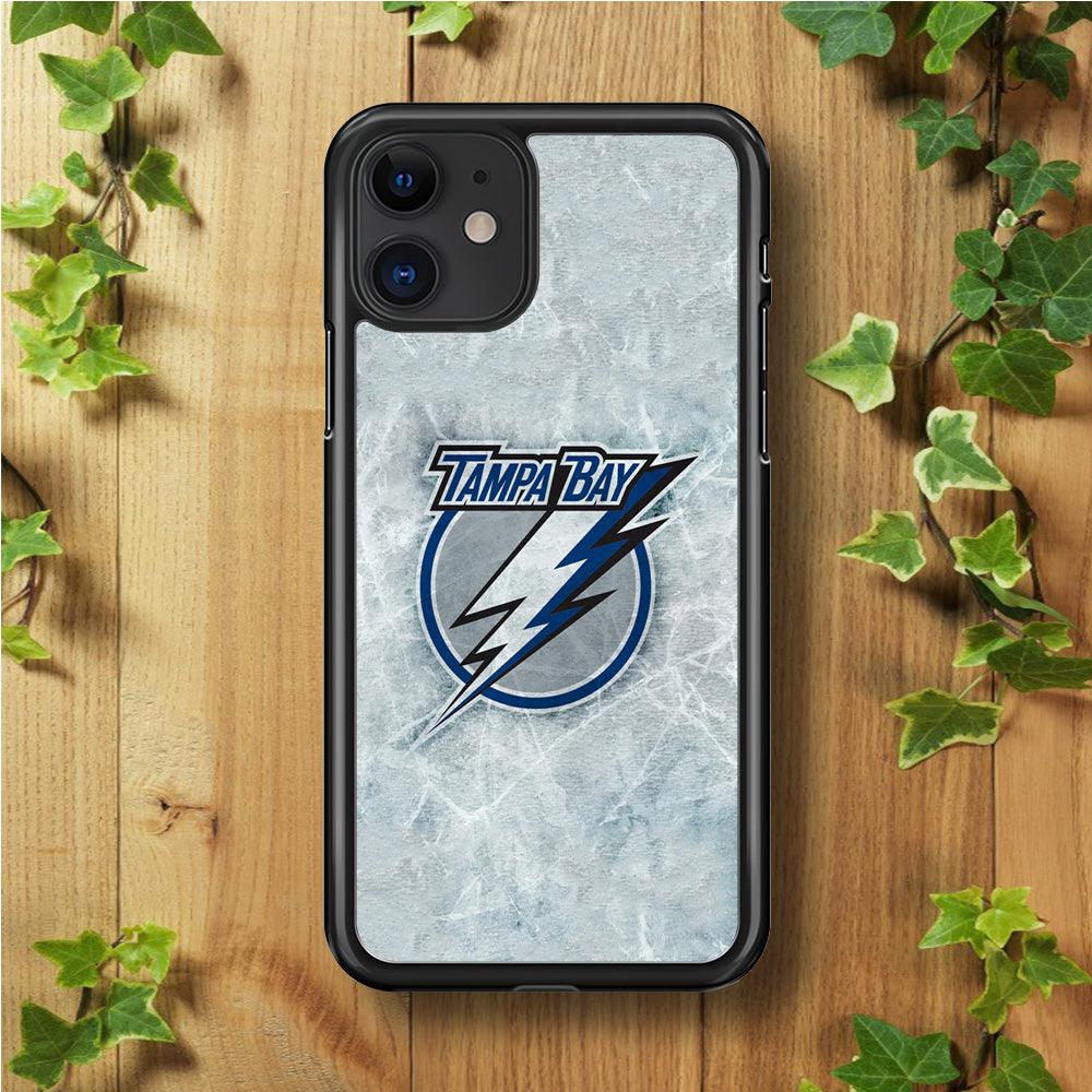 Hockey Tampa Bay Lightning NHL 001 iPhone 11 Case-Rubber / Black (2D Case)-Xtracase