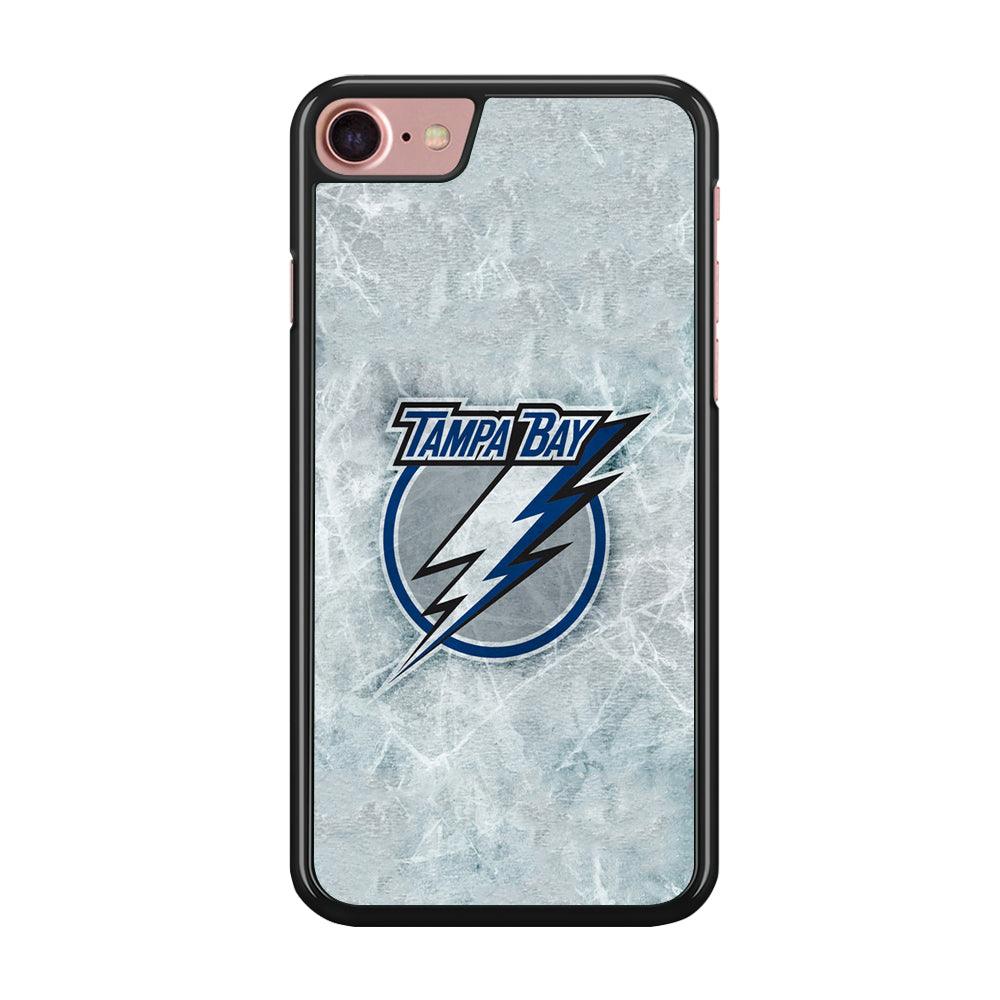 Hockey Tampa Bay Lightning NHL 001 iPhone SE 2020 Case-Rubber / Black (2D Case)-Xtracase