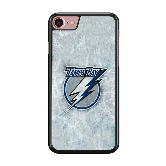 Hockey Tampa Bay Lightning NHL 001 iPhone SE 2020 Case-Rubber / Black (2D Case)-Xtracase