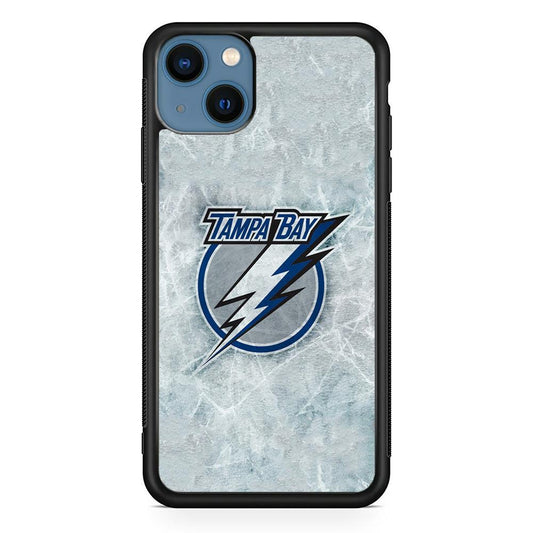 Hockey Tampa Bay Lightning NHL 001 iPhone 13 Case-Rubber / Black (2D Case)-Xtracase