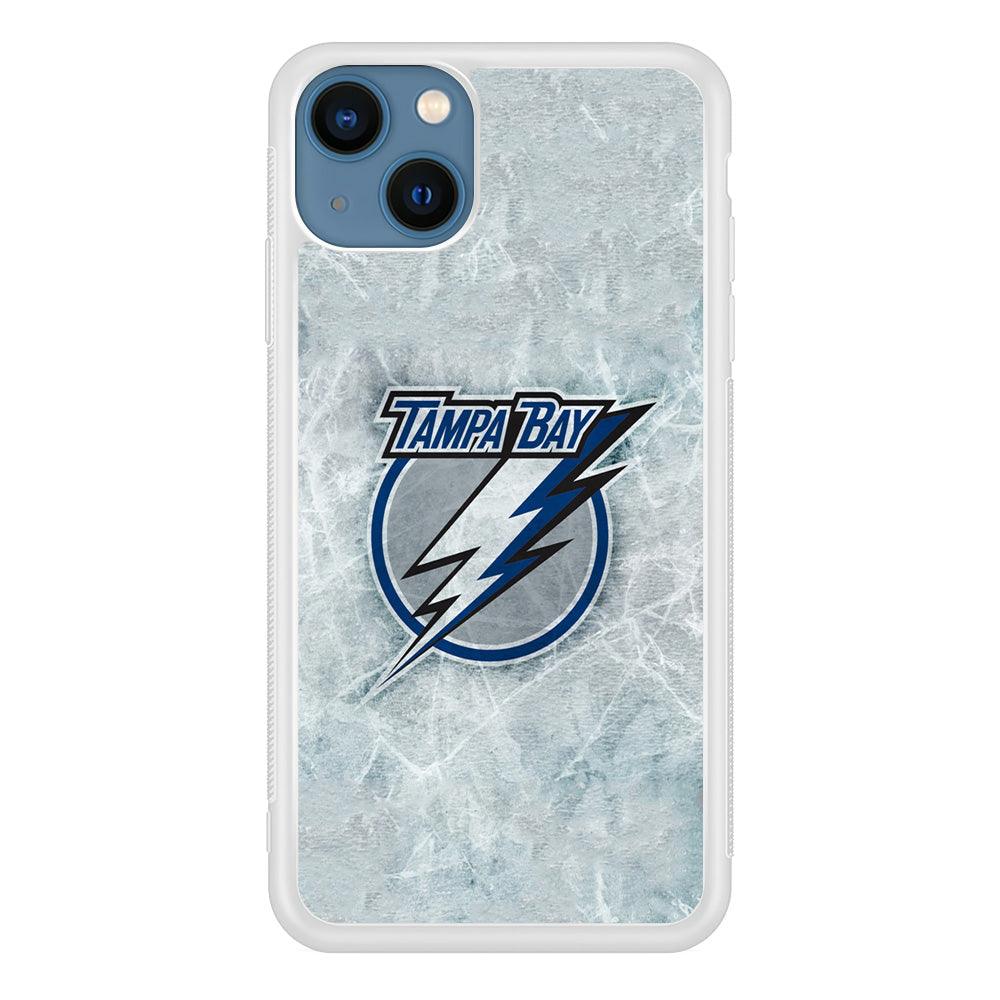 Hockey Tampa Bay Lightning NHL 001 iPhone 13 Case-Rubber / White (2D Case)-Xtracase