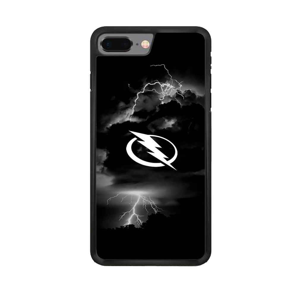 Hockey Tampa Bay Lightning NHL 002 iPhone 7 Plus Case-Rubber / Black (2D Case)-Xtracase