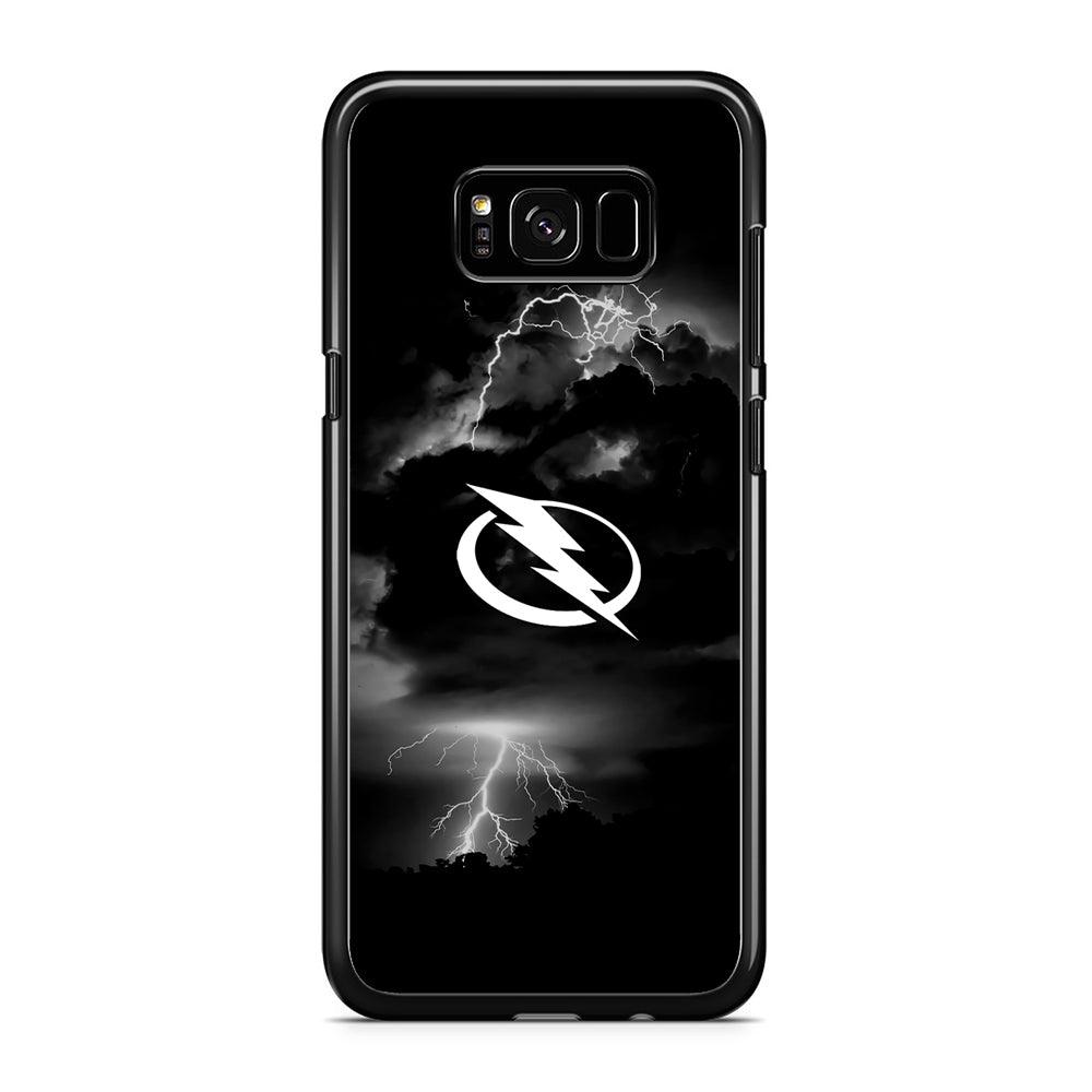 Hockey Tampa Bay Lightning NHL 002 Samsung Galaxy S8 Case-Rubber / Black (2D Case)-Xtracase