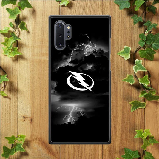 Hockey Tampa Bay Lightning NHL 002 Samsung Galaxy Note 10 Plus Case-Rubber / White (2D Case)-Xtracase