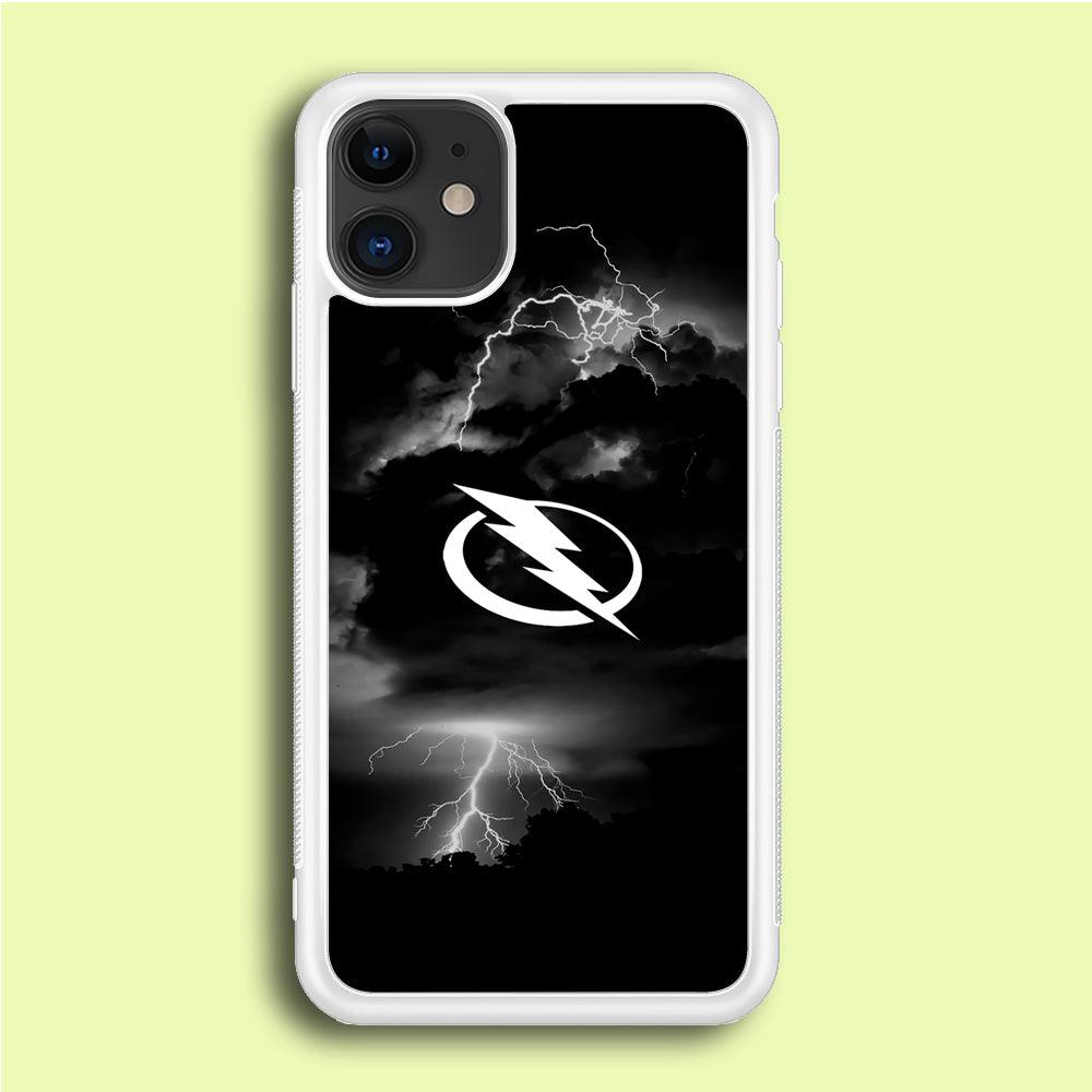 Hockey Tampa Bay Lightning NHL 002 iPhone 12 Mini Case-Rubber / White (2D Case)-Xtracase