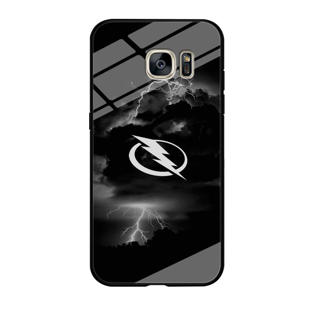 Hockey Tampa Bay Lightning NHL 002 Samsung Galaxy S7 Edge Case-Tempered Glass Case-Xtracase