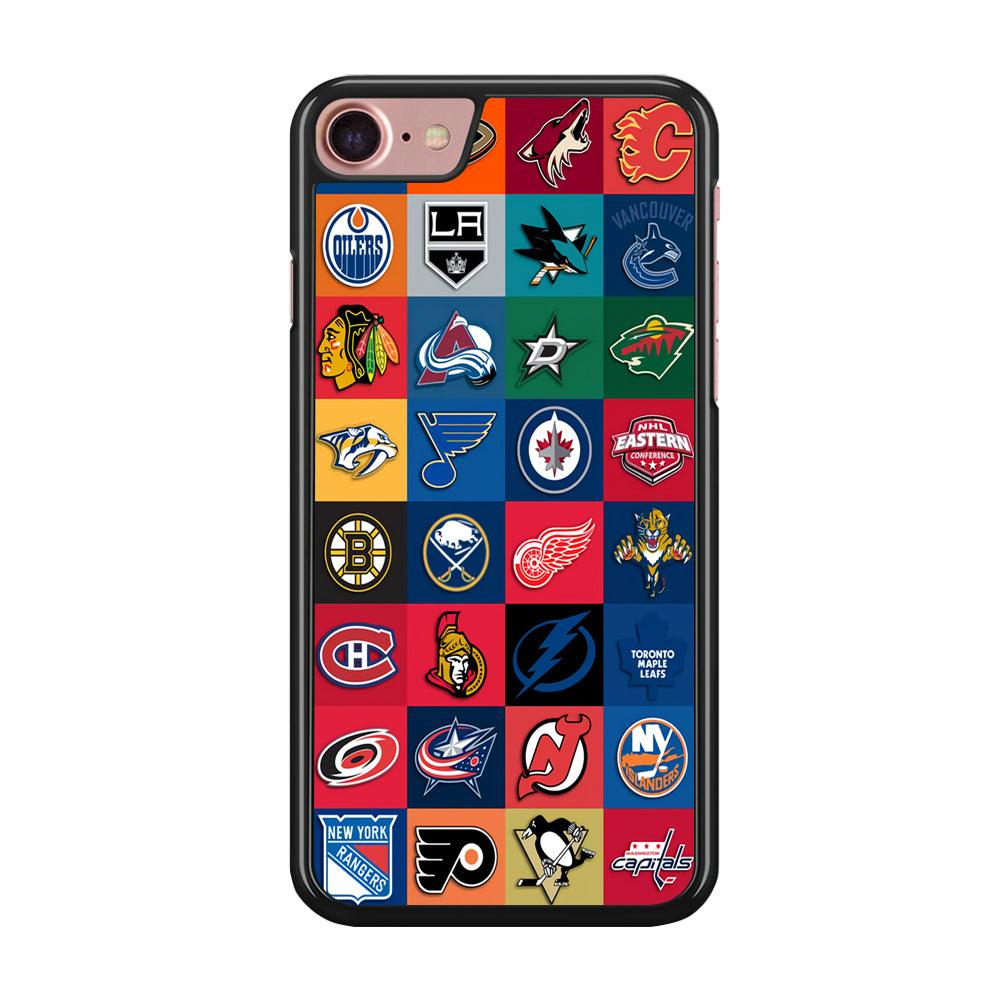 Hockey Teams NHL 001 iPhone SE 2020 Case-Rubber / Black (2D Case)-Xtracase