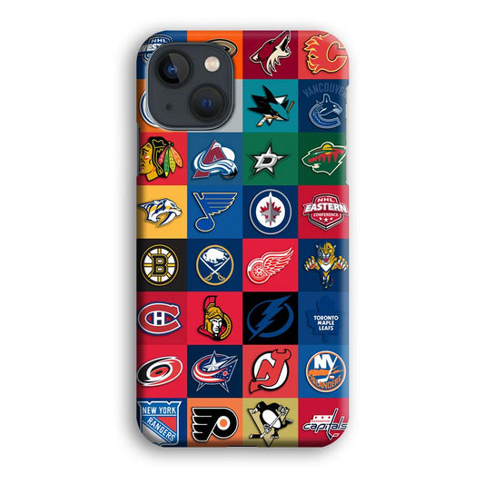 Hockey Teams NHL 001 iPhone 13 Case-Plastic / Full Wrap (3D Case)-Xtracase