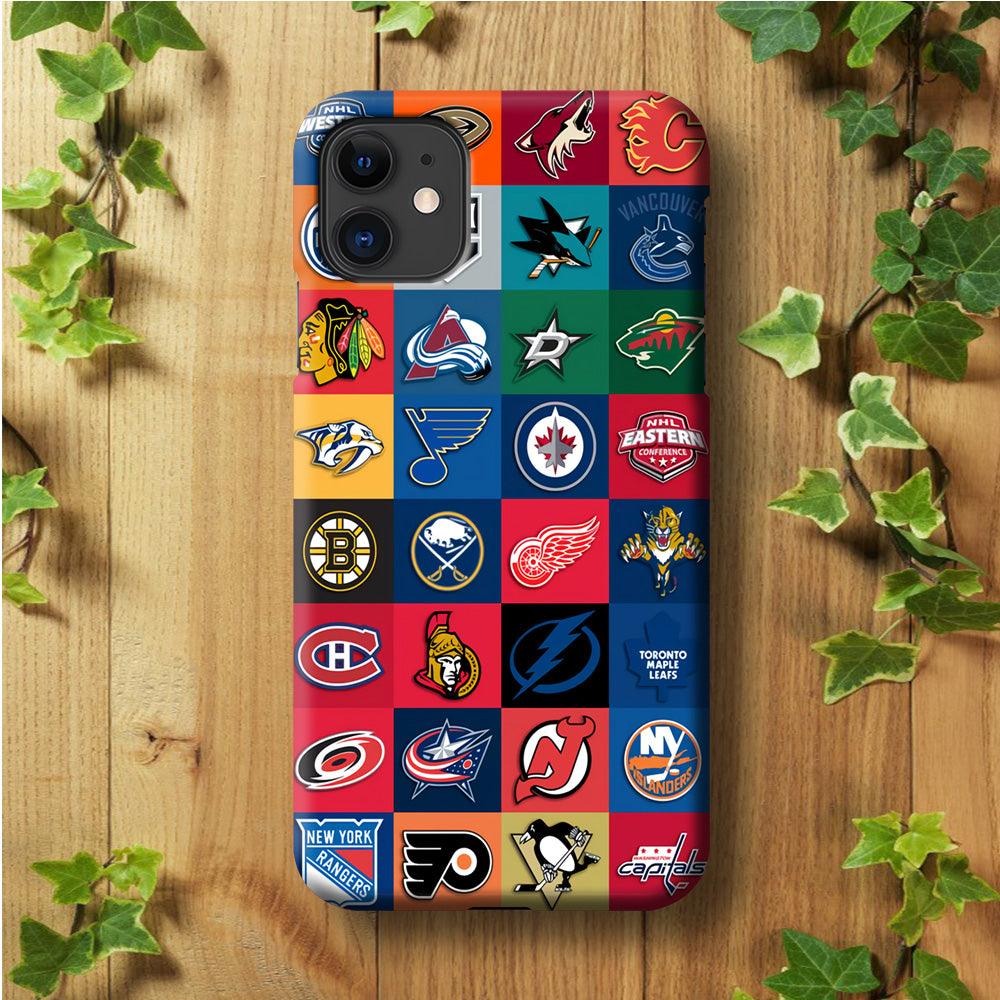 Hockey Teams NHL 001 iPhone 11 Case-Plastic / Full Wrap (3D Case)-Xtracase
