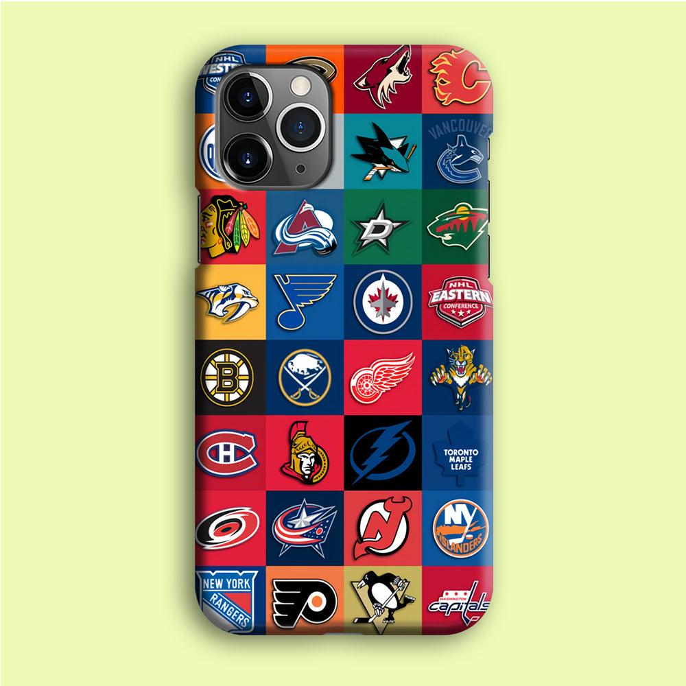 Hockey Teams NHL 001 iPhone 12 Pro Case-Plastic / Full Wrap (3D Case)-Xtracase