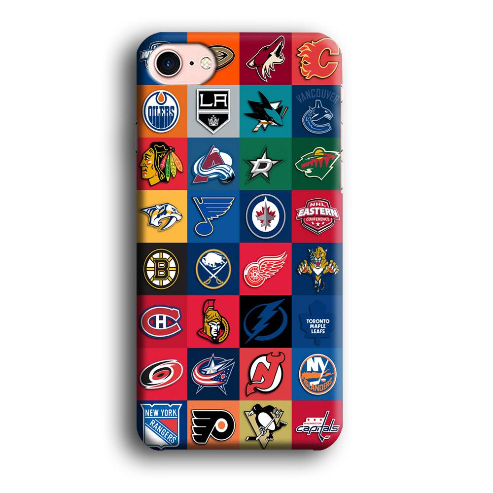 Hockey Teams NHL 001 iPhone SE 2020 Case-Plastic / Full Wrap (3D Case)-Xtracase