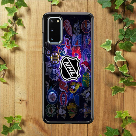 Hockey Teams NHL 002 Samsung Galaxy S20 Case-Rubber / Black (2D Case)-Xtracase