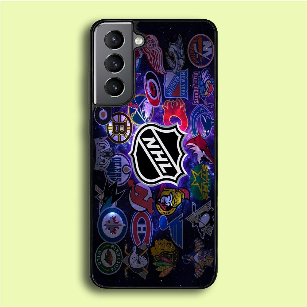 Hockey Teams NHL 002 Samsung Galaxy S21 Plus Case-Rubber / Black (2D Case)-Xtracase