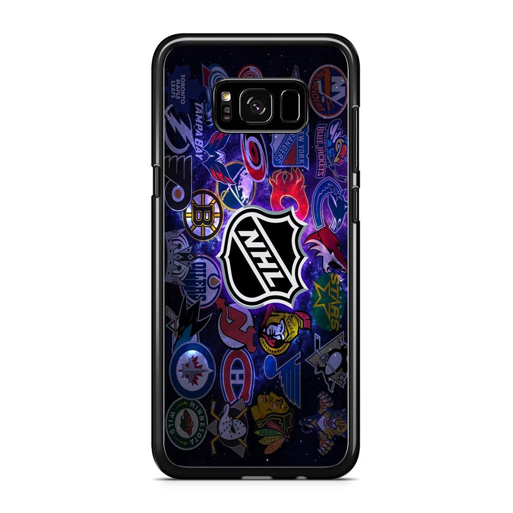 Hockey Teams NHL 002 Samsung Galaxy S8 Plus Case-Rubber / Black (2D Case)-Xtracase