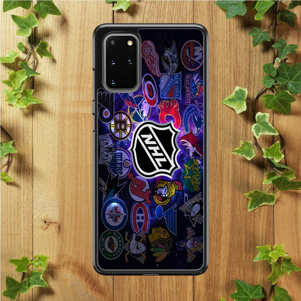 Hockey Teams NHL 002 Samsung Galaxy S20 Plus Case-Rubber / Black (2D Case)-Xtracase