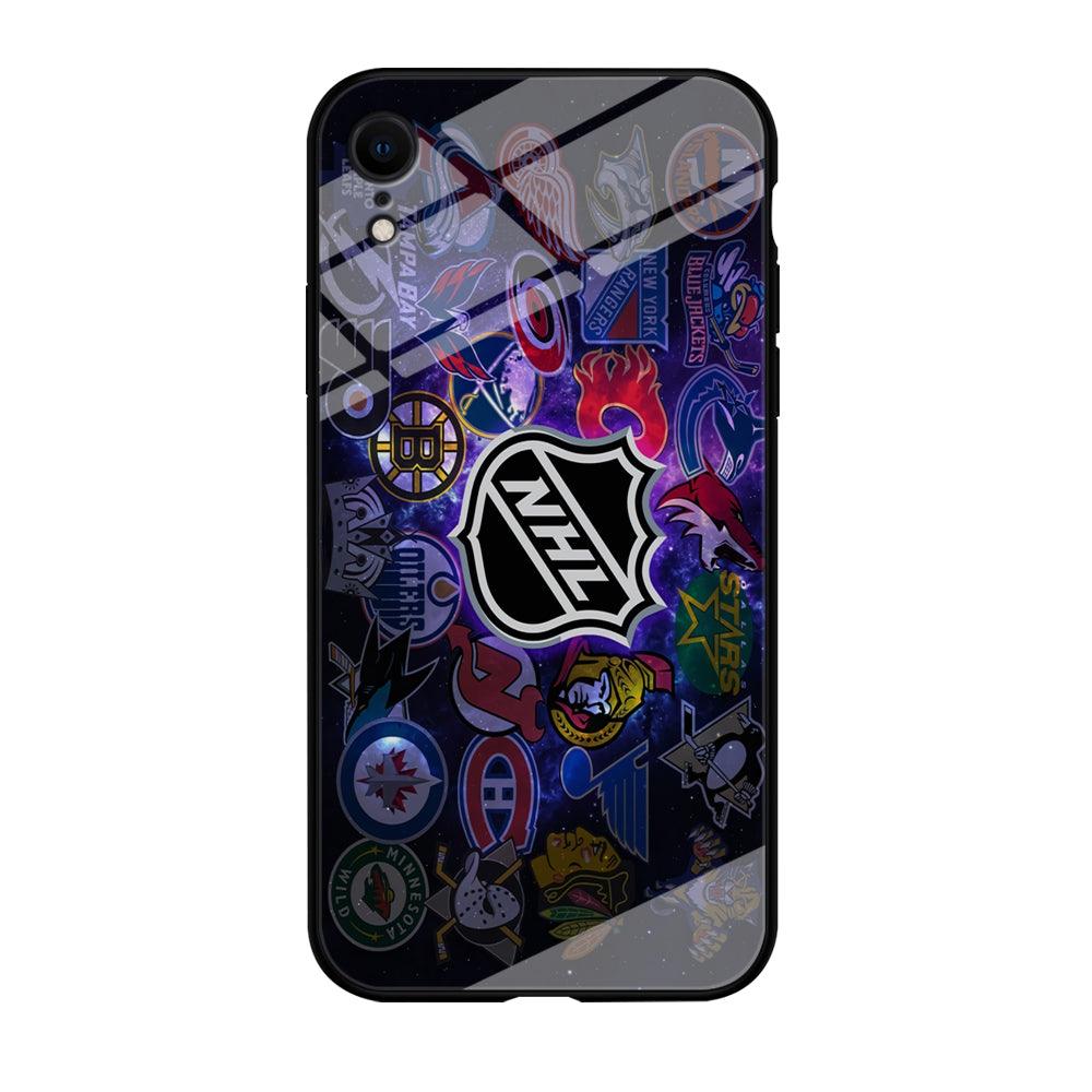 Hockey Teams NHL 002 iPhone XR Case-Tempered Glass Case-Xtracase