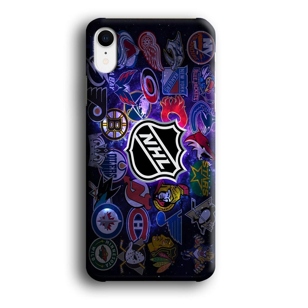 Hockey Teams NHL 002 iPhone XR Case-Plastic / Full Wrap (3D Case)-Xtracase